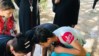 الأنبا بشارة جودة يفتتح الكرنفال الرياضي لمرحلة إعدادي 