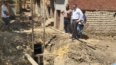 معاون محافظ بني سويف يتابع مشروعات 