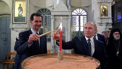 بوتين يلتقي الأسد ويهاجم القوات الأمريكية والتركية في سوريا