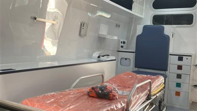 ثلاث عربات إسعاف مجهزة على أعلى مستوى بمستشفى بدر جامعة حلوان