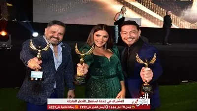 مي عمر وأحمد زاهر وإدوارد يخطفون الأنظار من مهرجان الفضائيات العربية