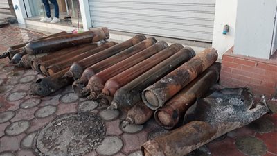 انفجار أسطوانتي أكسجين وراء حريق برج دمنهور (صور)