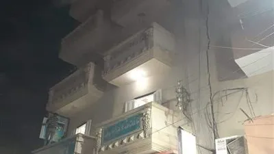 إخلاء برج سكني من السكان في البحيرة بعد تصدعه وميله (صور)