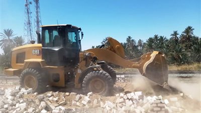 أسوان تواصل إزالة التعديات على أملاك الدولة في المحافظة مصر(صور)