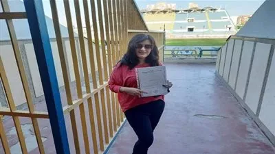 نانسي القاضي أول فتاة تترشح لمقعد عضوية مجلس إدارة الإسماعيلي 