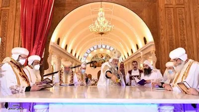 البابا تواضروس يدشن كاتدرائية مار جرجس بديره في الخطاطبة