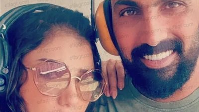 بصورة رومانسية.. مي عمر ومحمد سامي في أحدث ظهور 