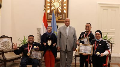 محافظ القاهرة يكرم أبطال البارالمبية طوكيو 2020