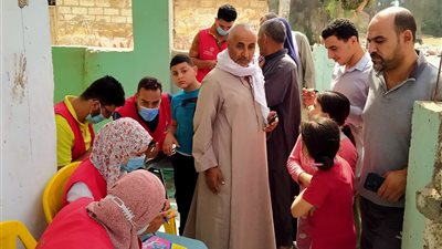 تواصل حملات تطعيم المواطنين بلقاح كورونا في شوارع الدقهلية (صور)