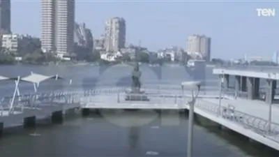 شاهد.. تمثال ممشى أهل مصر‬⁩ على كورنيش النيل بوسط البلد