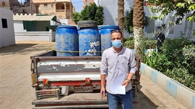 ضبط 400 لتر لبن فاسد في حملة لصحة الفشن ببني سويف