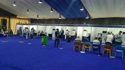 استمرار توافد أعضاء الجمعية العمومية لنادي جزيرة الورد بالمنصورة للتصويت (صور) 