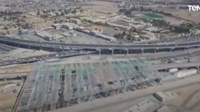 شاهد.. تصوير جوي لكوبري عدلي منصور