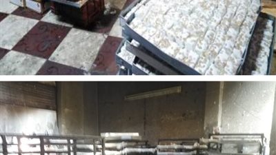 ضبط مصنع حلوى بدون ترخيص بالقاهرة وبداخله كميات كبيرة من الحلوى مجهولة المصدر