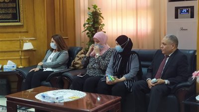 رئيس جامعة المنيا يستقبل وفد المجلس القومي للمرأة وصندوق الأمم المتحدة (صور) 