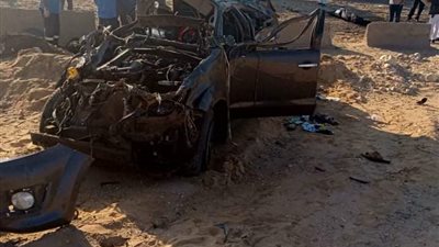 أمن الجيزة يتوصل إلى هوية ضحايا حادث انقلاب سيارة بالطريق الصحراوي