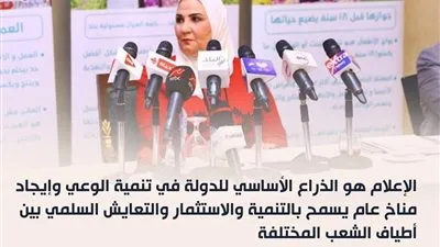 أبرز تصريحات وزيرة التضامن خلال لقائها بقادة الرأي (انفوجراف)