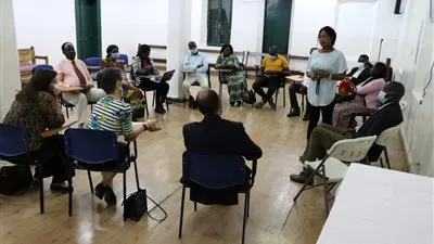 زوجة رئيس أساقفة كانتربري تلتقي طلاب معهد الكتاب المقدس السودانيين