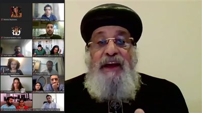 البابا تواضروس يلتقي شباب الأسبوع العالمي الأول عبر زووم