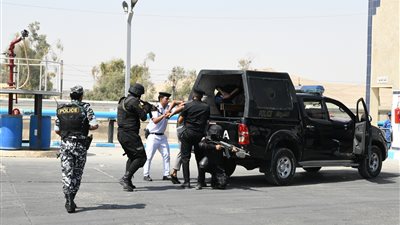 محافظة قنا تنفذ محاكاة لمحاولة إحباط هجوم إرهابي على مستودع وقود