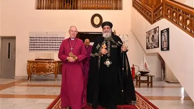البابا تواضروس يستقبل رئيس أساقفة كانتربري