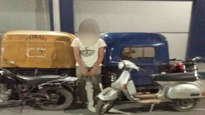 ضبط متهم بسرقة الدراجات النارية فى عين شمس 