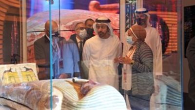 وزير الخارجية الاماراتي يزور الجناح المصري باكسبو 2020 دبى
