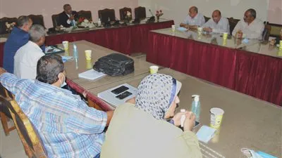 رئيس شركة المياه بالفيوم الجديد يلتقي رؤساء القطاعات ومديري العموم (صور)