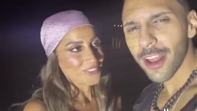 فيديو عفوي يجمع بين دينا الشربيني وحسن أبو الرووس