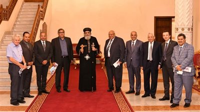 البابا تواضروس يستقبل مجلس كنيسة مارجرجس وأبي سيفين بمدينة نصر