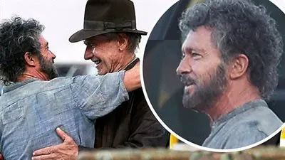 أنطونيو بانديراس يظهر بموقع تصوير 