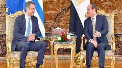 عاجل.. السيسي يعقد لقاء مع رئيس وزراء اليونان في أثينا