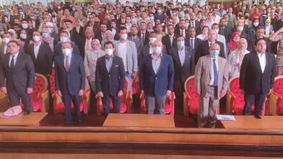 وزير الرياضة ومحافظ بني سويف يشاركان في اللقاء الحواري مع شباب الصعيد