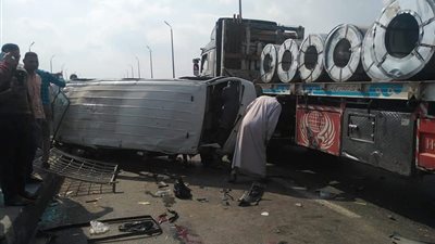 إصابة 7 في حادث تصادم على طريق ميت غمر المنصورة