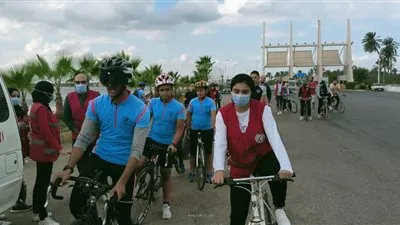 استجابة لمبادرة «دراجتك.. صحتك».. ماراثون للدراجات الهوائية بدمياط (صور)