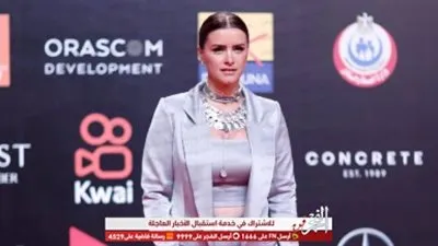 نور بإطلالة مختلفة في ختام مهرجان الجونة.. صور