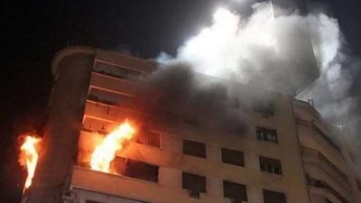 إصابة سودانية في حريق شقة سكنية بشارع فيصل بالجيزة