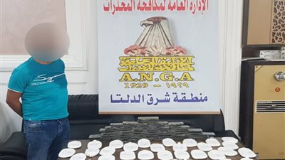 ضبط أحد العناصر الإجرامية بالدقهلية لحيازته 90 طربة حشيش