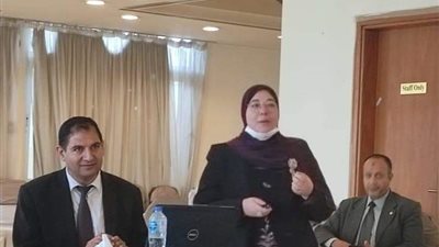 عرض جهود جامعة المنوفية في محو الأمية بالمجلس الأعلى للجامعات