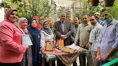 تكريم الفائزين في مسابقة أجمل حديقة مدرسية ومشتل بدمياط