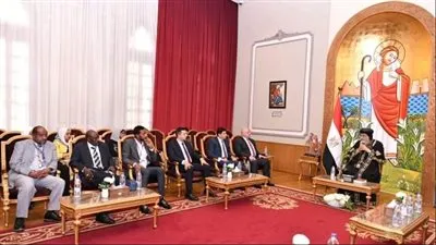  البابا تواضروس يلتقي وفد إعلامي سوداني بالمقر البابوي بالقاهرة (تفاصيل)