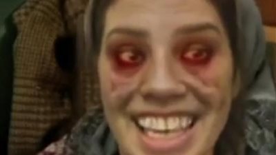 بطريقة مرعبة..رانيا فريد شوقي تحتفل بالهالوين وتروج لحكاية 