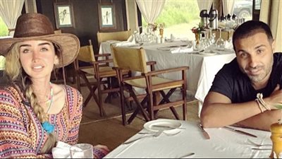 هنا الزاهد برفقة زوجها بأحدث ظهور لهما 