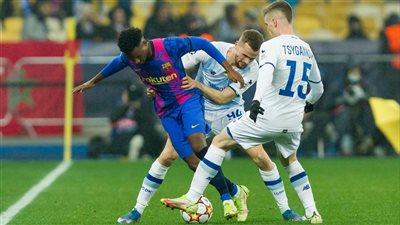 أهداف مباراة برشلونة ودينامو كييف اليوم الثلاثاء في دوري أبطال أوروبا