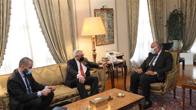 سامح شكرى يبحث مع 