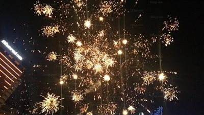 الألعاب النارية تضئ سماء الدقي في احتفالية 