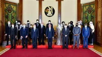 التفاصيل الكاملة للقاء السيسي مع مجلس العموم العرب والنواب الأفارقة 