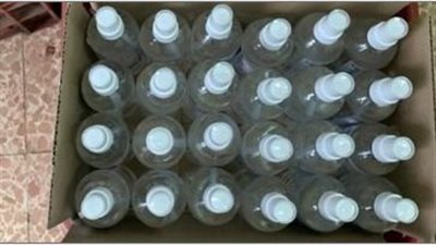 ضبط مخزن بداخله 1040 عبوة من الكحوليات مجهولة المصدر بحلوان