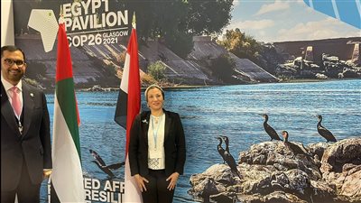 المبعوث الخاص للتغير المناخى الإماراتى يهنئ وزيرة البيئة على استضافة مصر لمؤتمر المناخ القادم