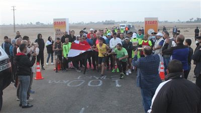 انطلاق سباق الفراعنة الدولى الـ21 من هوارة بالفيوم إلى سقارة بالجيزة (صور)